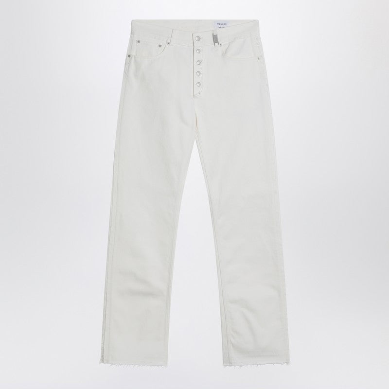Alexander Mcqueen Pants - White | 16cbc51e5e1b47e05ad3dfd10c285adb58112257