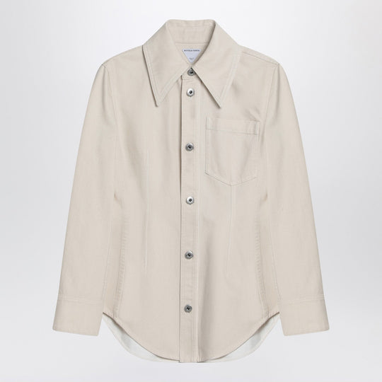 Pale Meringue Shirt In Denim