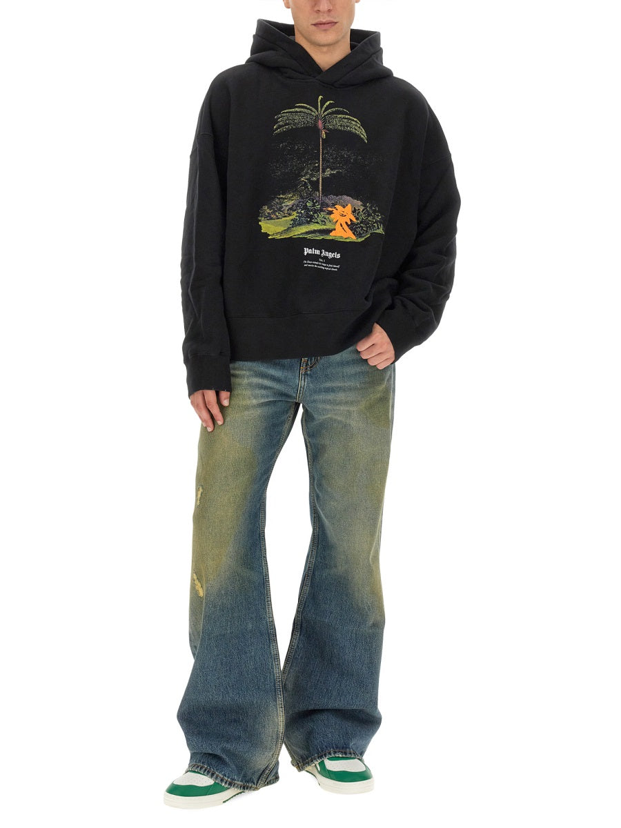 Palm Angels Sweatshirts - Black | Wanan Luxury