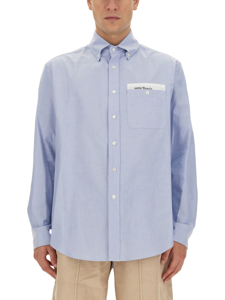 Palm Angels Shirts - Blue | Wanan Luxury