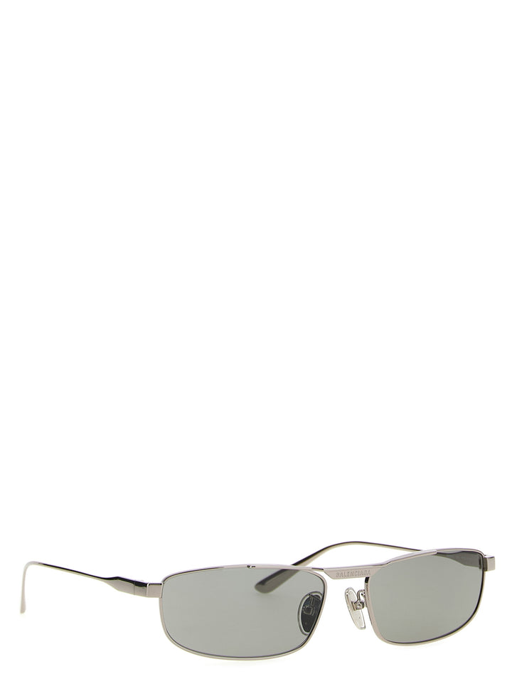 Balenciaga Tag 3.0 Rectangle Sunglasses - Gray | 720d3d47df5c837451db1ac1690235a2627d5008