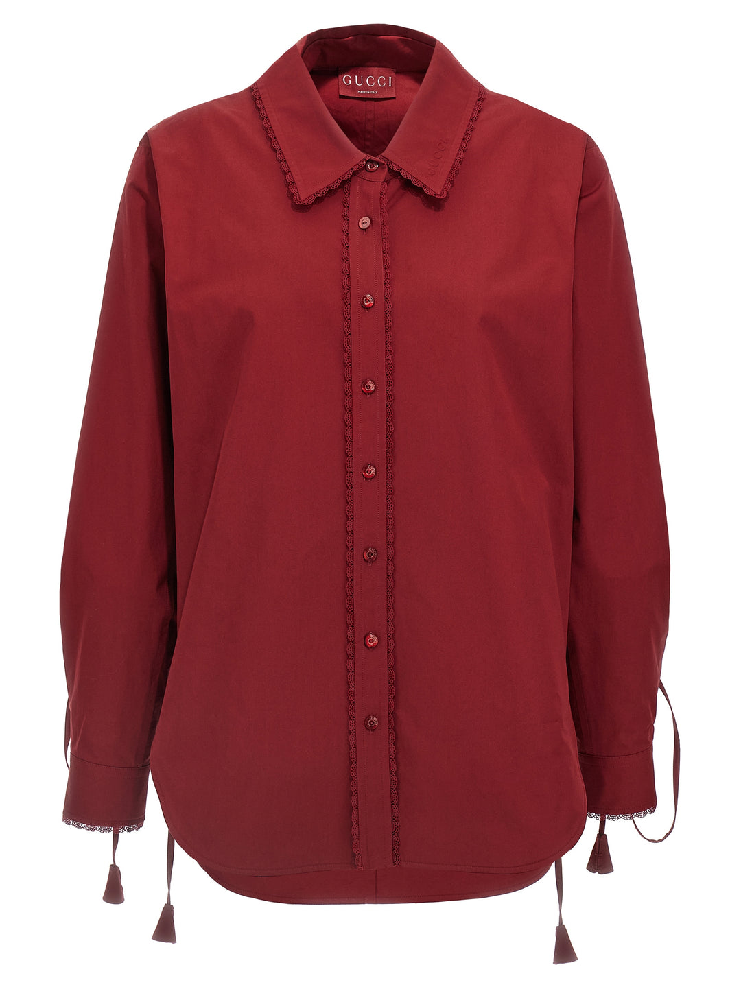 Gucci Lacing Shirt Shirt and Blouse - Red | 43537e835f3b36fca1a7fee3a8db6c9b44b42f59