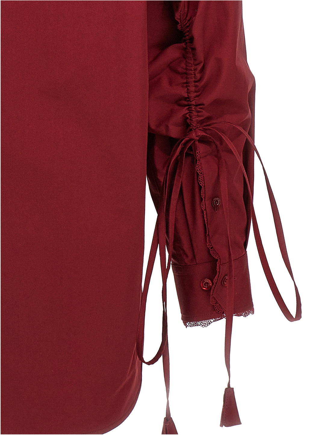 Gucci Lacing Shirt Shirt and Blouse - Red | 714d51adf423498d8fb92487c286380518b0c05c