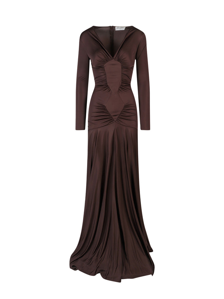 Saint Laurent Dresses - Brown | 4f8370dc6664c86bd59561e85202c3f3bde2ef71