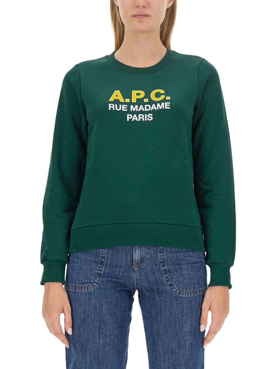 A.P.C. Sweatshirts - Green | Wanan Luxury