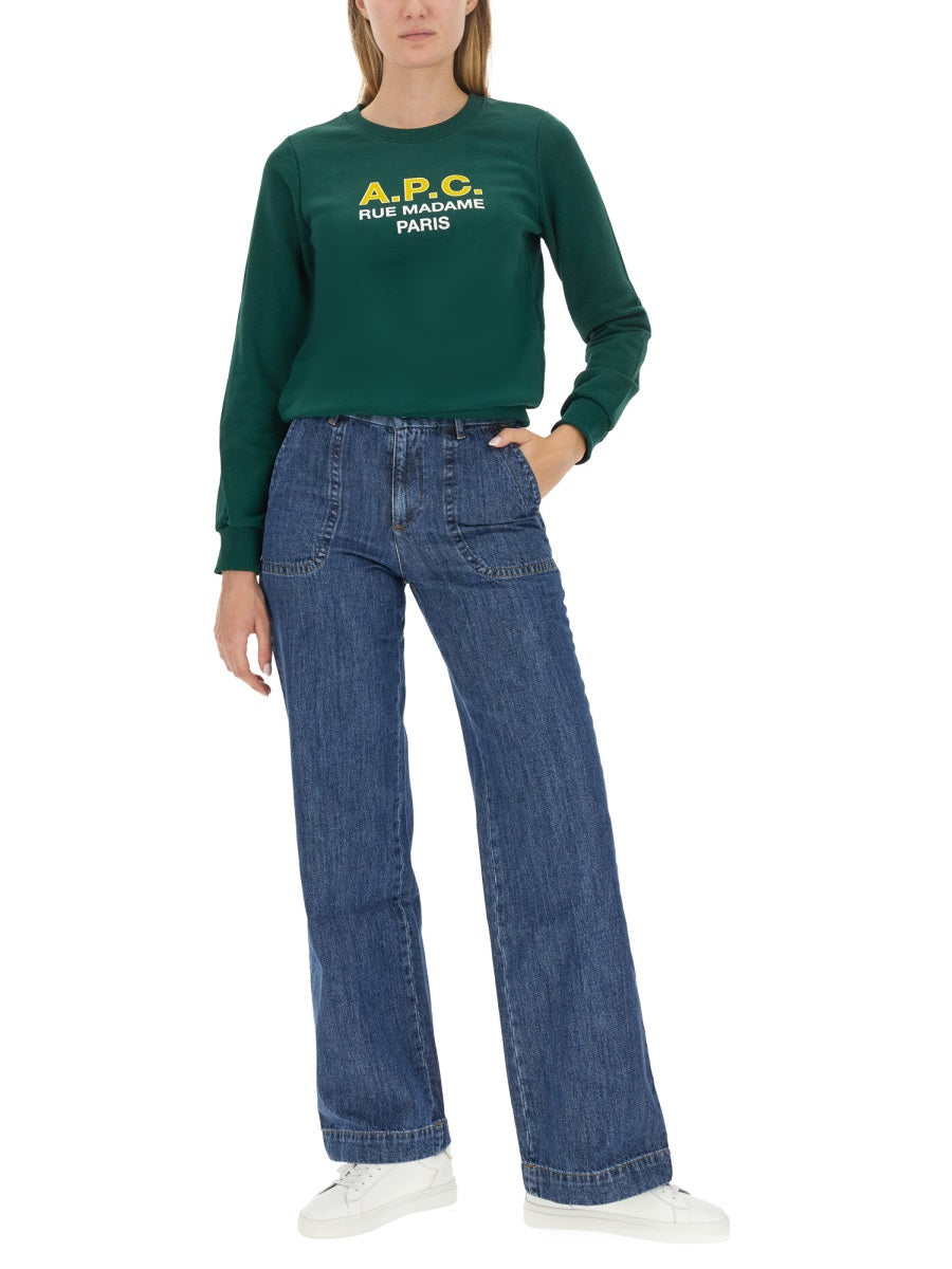 A.P.C. Sweatshirts - Green | Wanan Luxury