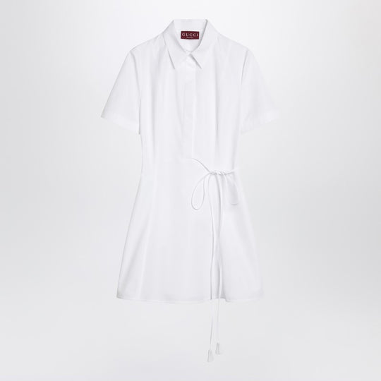 White Shirt Dress In Cotton