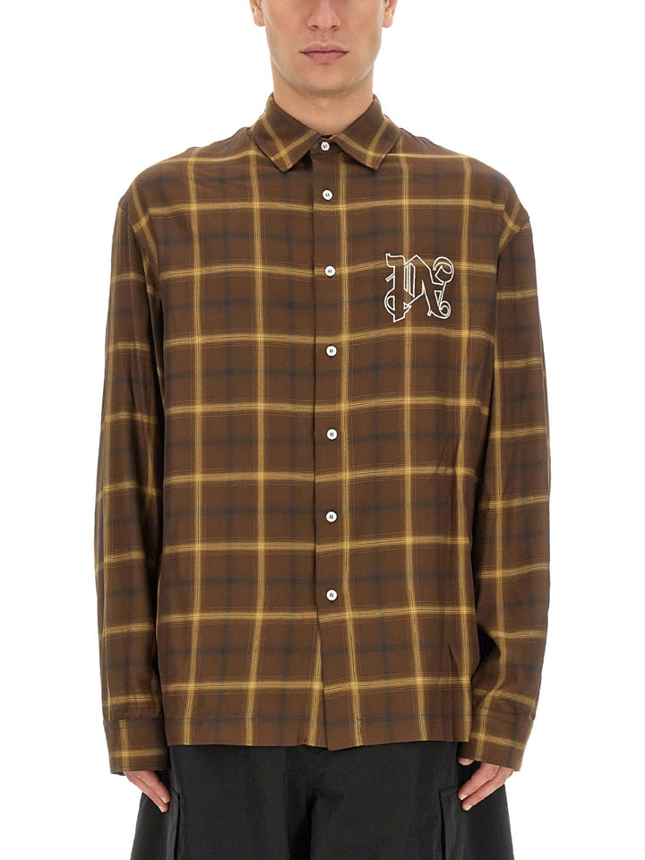 Palm Angels Shirts - Brown | Wanan Luxury