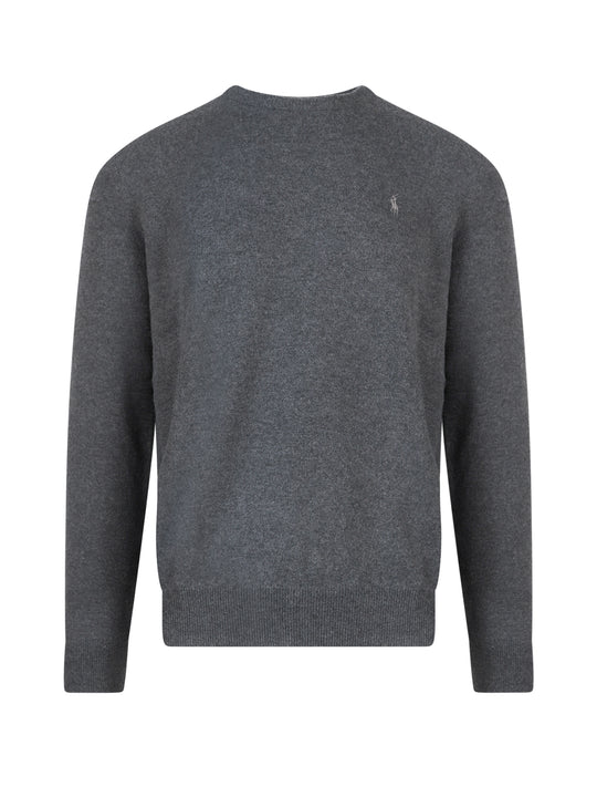 Regular Fit Responsible Wool Sweater With Embroidered Logo