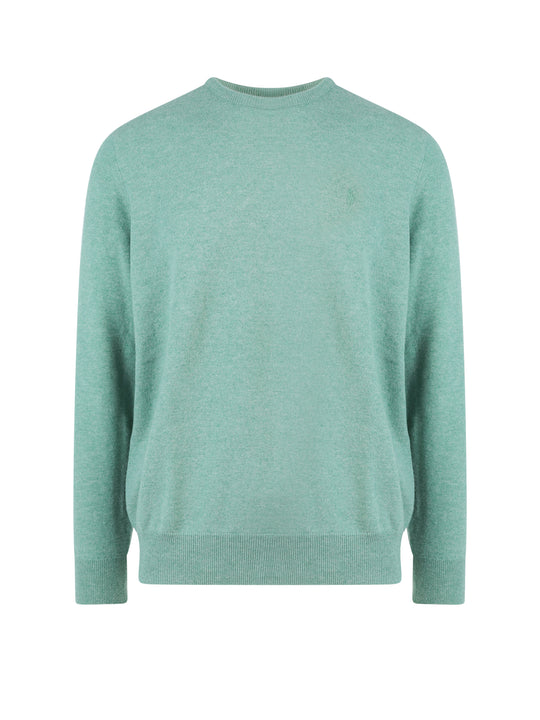 Regular Fit Responsible Wool Sweater With Embroidered Logo