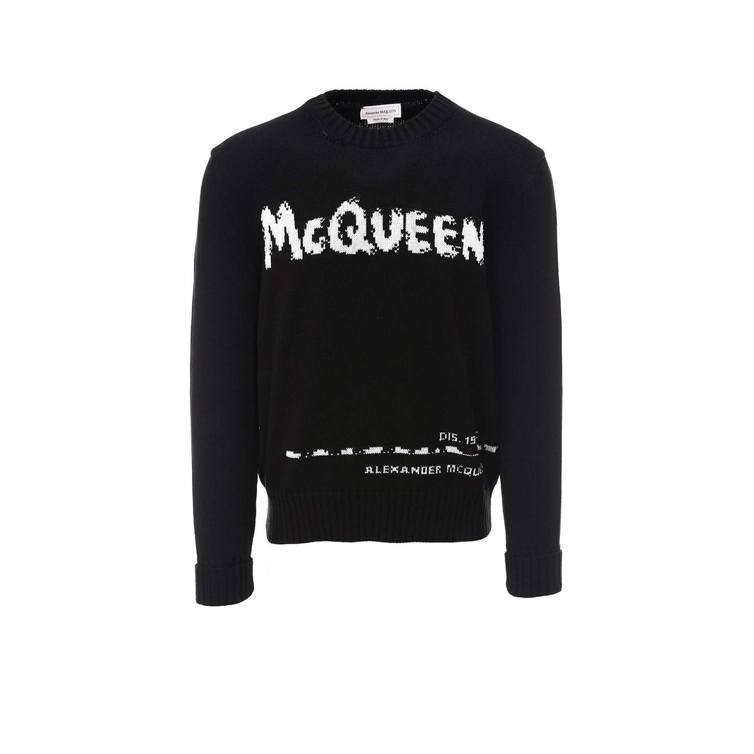 Alexander Mcqueen Sweaters - Blacks and greys | dfa840baa5518b215aa4bbd7c033d139e8deb924