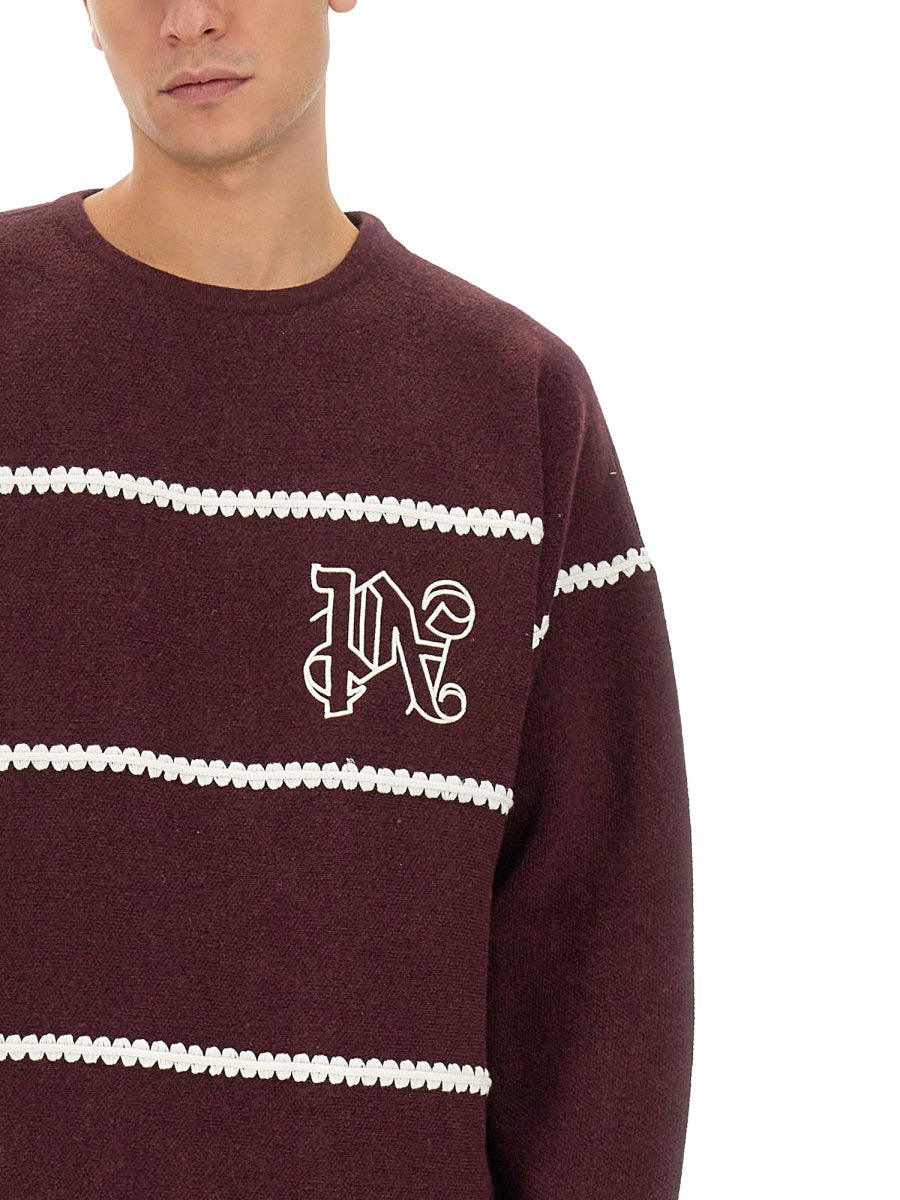 Palm Angels Sweaters - Burgundy | Wanan Luxury
