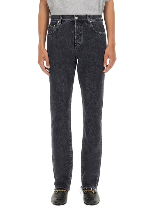 Denim Pants With Label