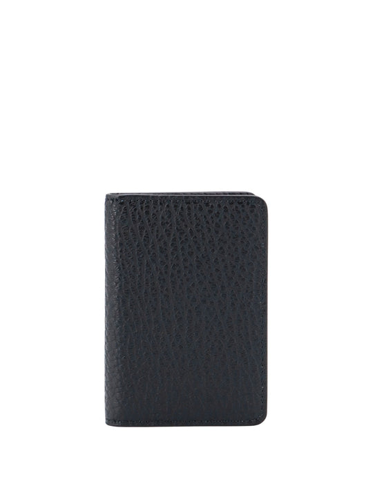 Leather Card Holder With Iconic Stitching