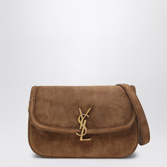 Borsa Solferino Medium In Suede Caramel Cognac