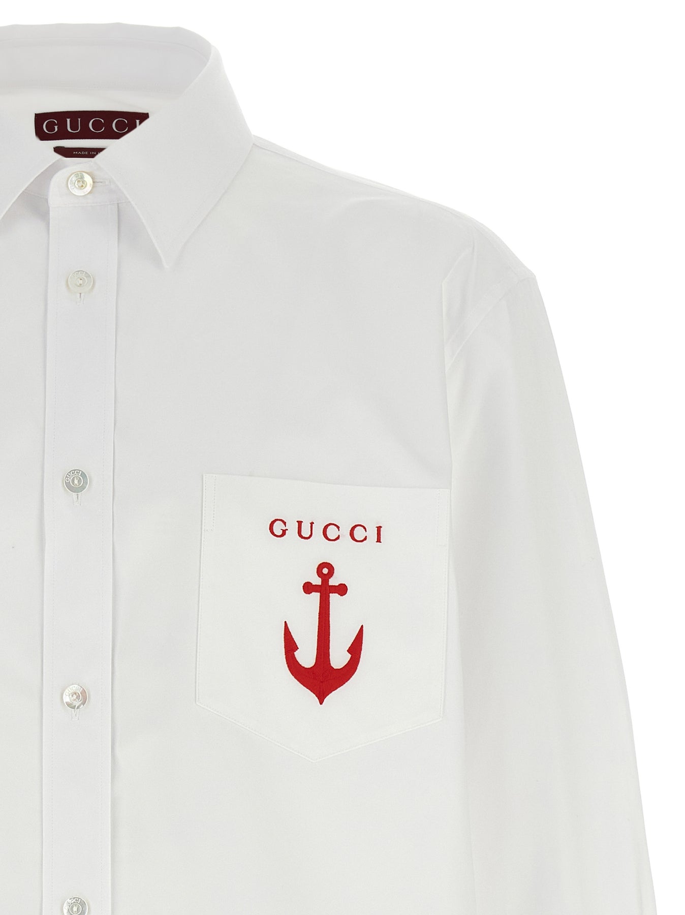 Gucci Poplin Shirt Shirt and Blouse - White | 1034cb178935db811c52818863619998acfb3510