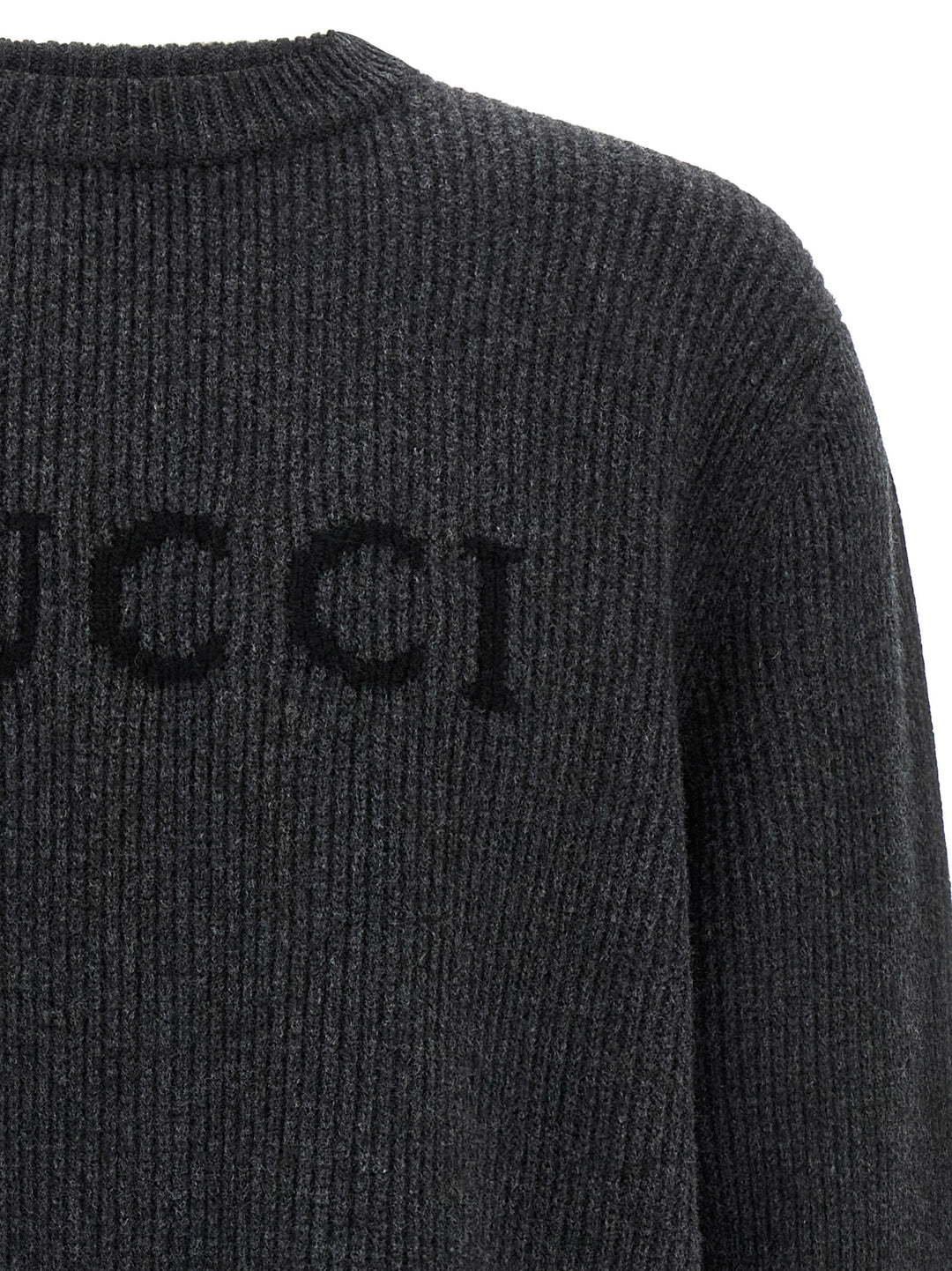 Gucci Gucci Intarsia Sweater Sweaters and Cardigans - Gray | 2c3fd688ec30be416369715439d5719b24054bcc