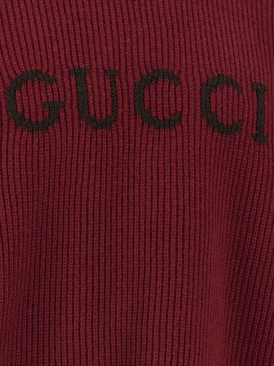 Gucci Gucci Intarsia Sweater Sweaters and Cardigans - Bordeaux | 91a50d223144ae160adbffa8af4fc7156440eca0