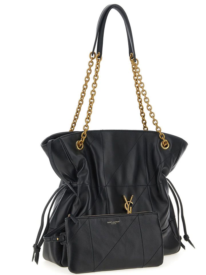 Saint Laurent Jamie Tote Bag - Black | bfd60e8ee409edf586415d3a6a3e1e5ce49a32fb
