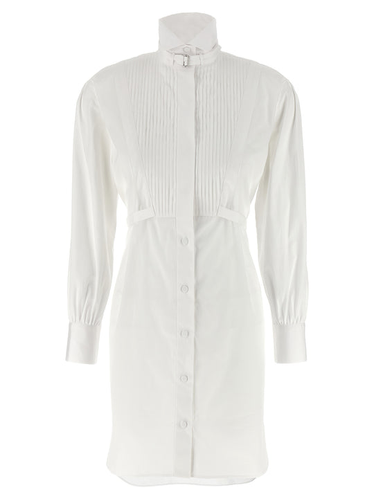 Tuxedo Chemisier Dress Dresses White