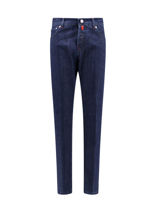 Jerans With Iconic Logoed Buttons