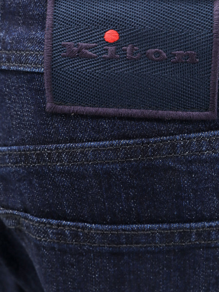 Kiton Ciro Paone Jeans - Blue and green | 788680b3c8145e81e848f2576e8b7ca75d1b5966