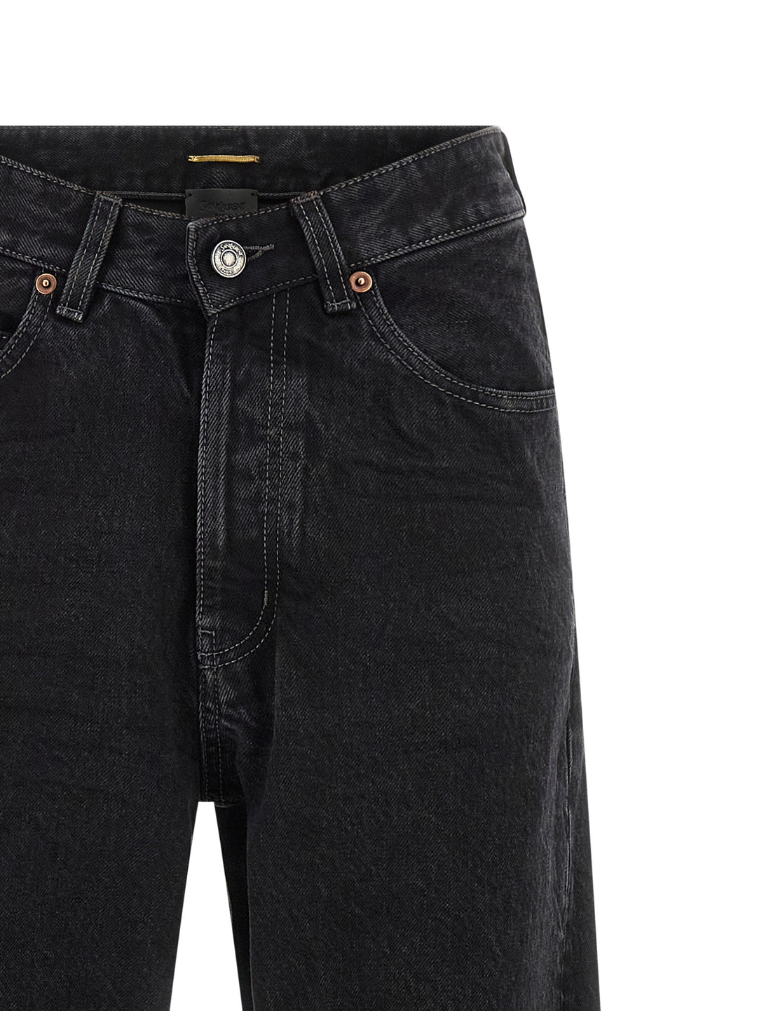 Saint Laurent V Waist Jeans - Black | 01f713b7ac61ff59f9278f0df29ac499ffac52d5