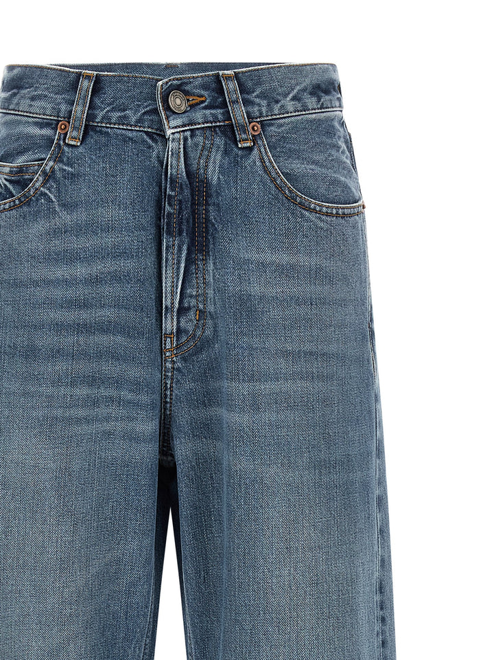 Saint Laurent V-Shaped Waist Jeans - Light Blue | 243b79db1c3a6da13649ed83f33c90c7b3c7d087