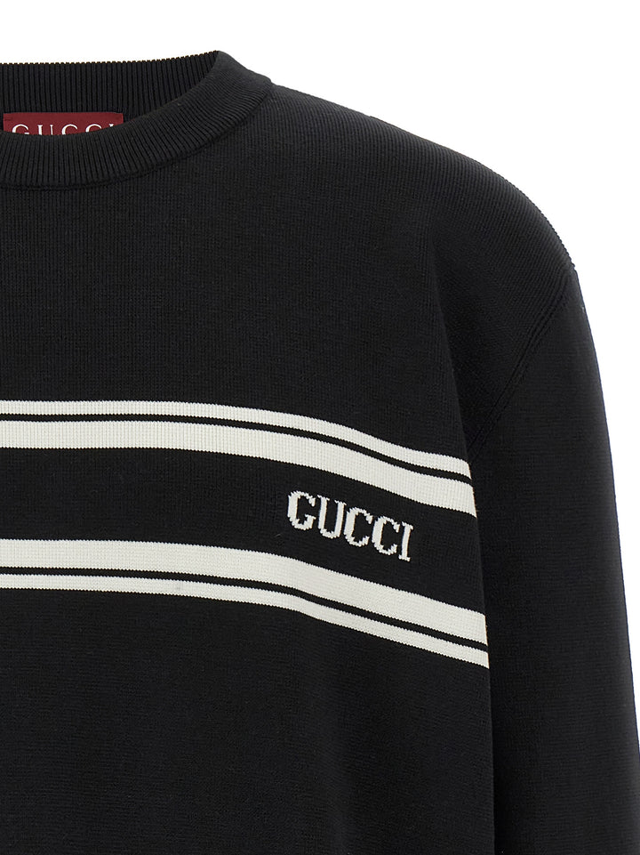 Gucci Intarsio Gucci Sweaters and Cardigans - White/Black | bd16375ebc043e79e4b1e949a76361327b60d0e3