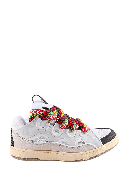 Suede And Mesh Sneakers