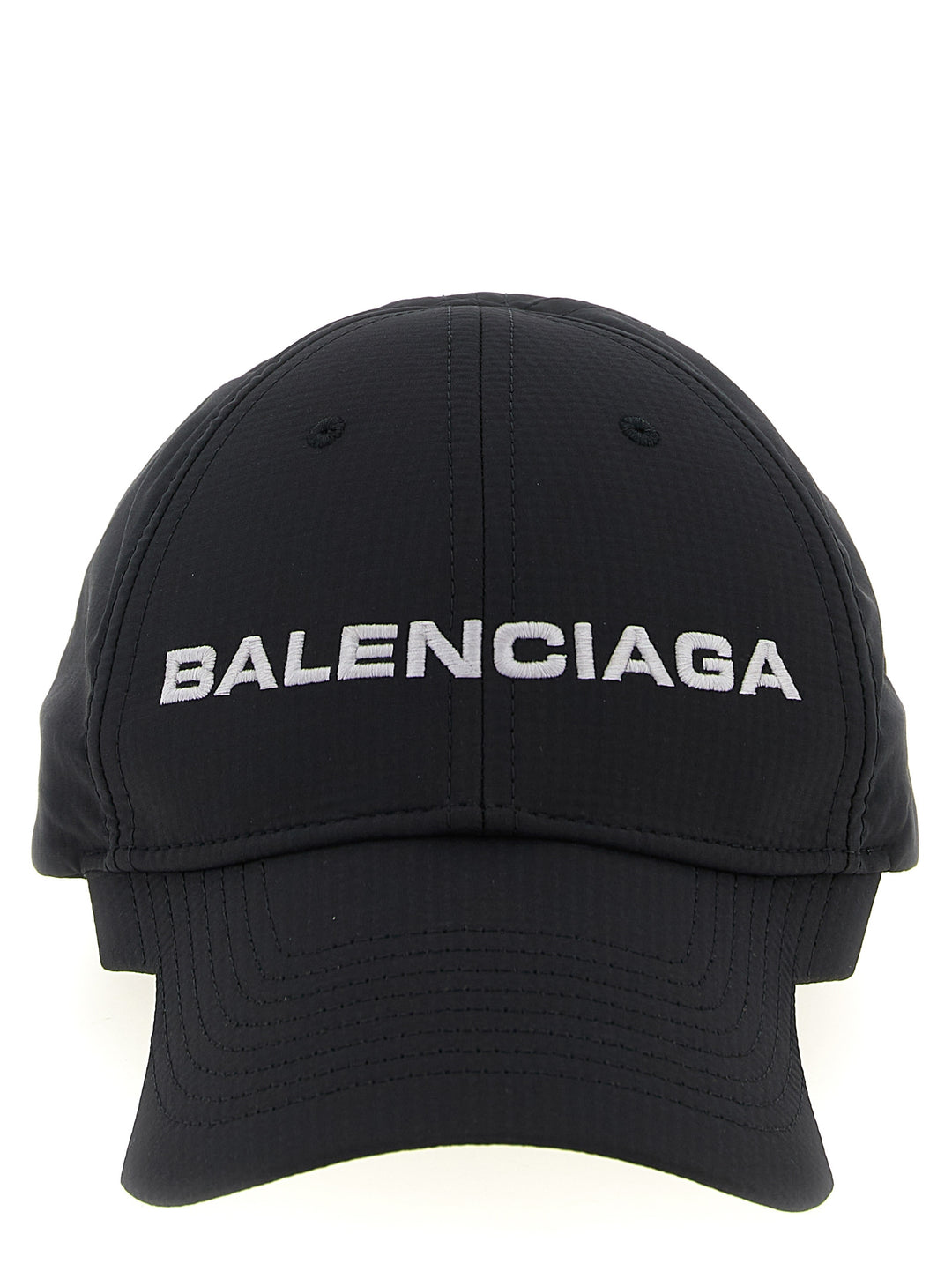 Balenciaga Logo Cap Hats - White/Black | 3679943e97bda75d73f0b2e28c090e8fc3b4b2b4