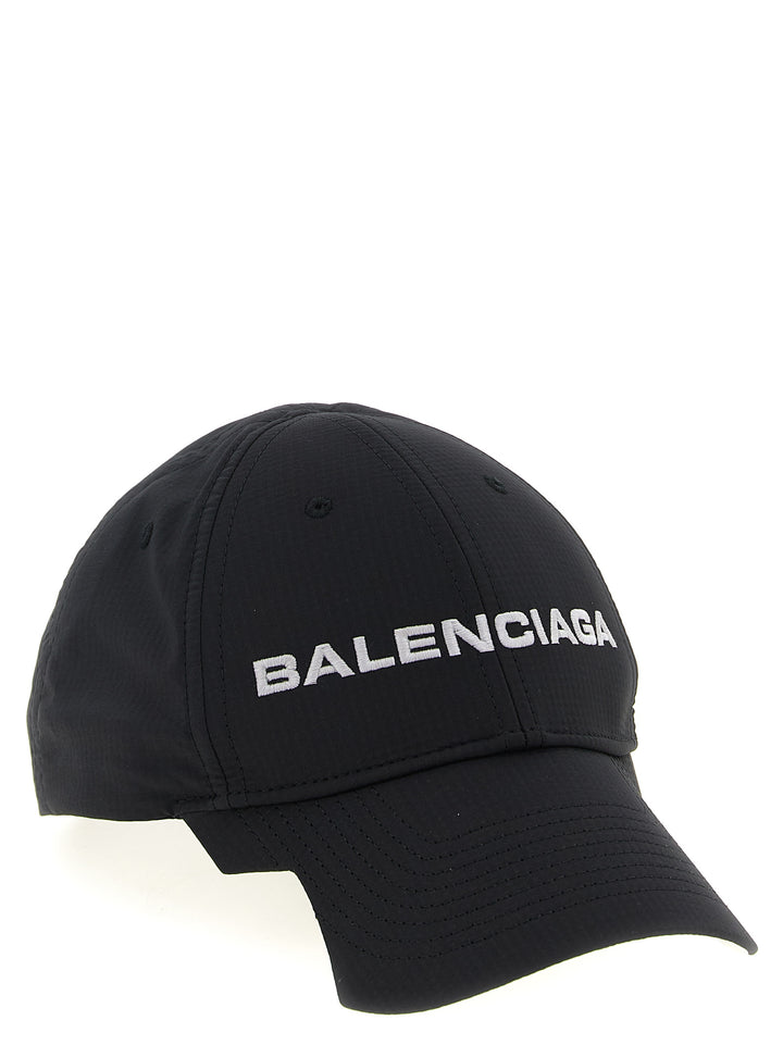 Balenciaga Logo Cap Hats - White/Black | 210b33006d3342f2cafd7e26c0bbab5d93078c90