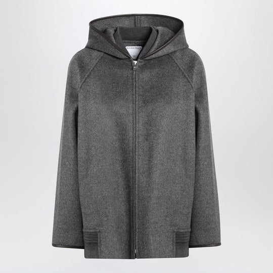 Grey Wool Hooded Jacket