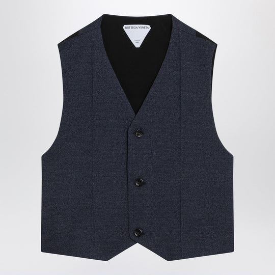 Dark Blue Wool Vest
