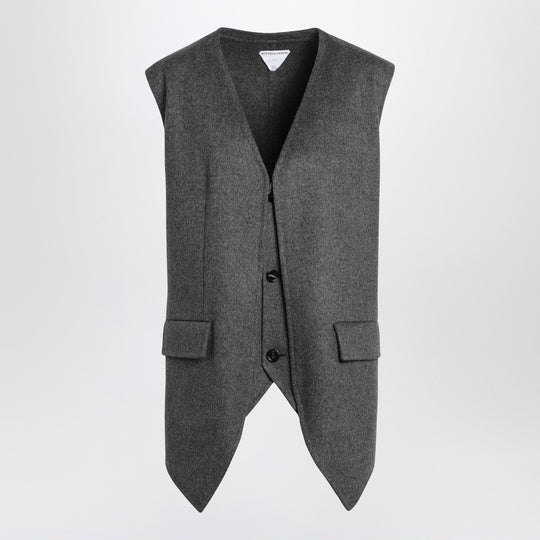 Reversible Grey Wool Vest