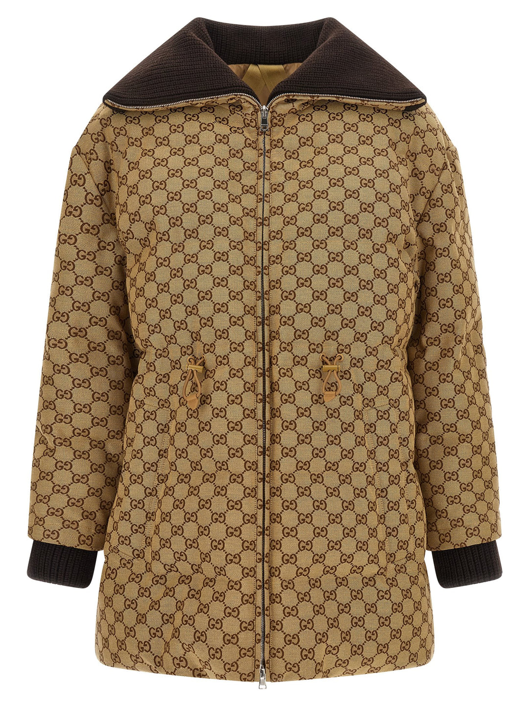 Gucci Gg Fabric Down Jacket Puffer Jackets - Beige | 6da78e64f3b10f8f7ee7d151efeed27186b9909d