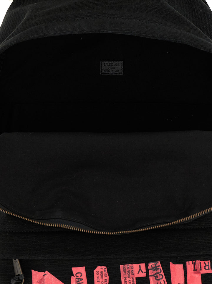 Balenciaga Tape Type Backpacks & Travels - Black | 727ab026bd55ca1139efb0857914192da1f9e4de