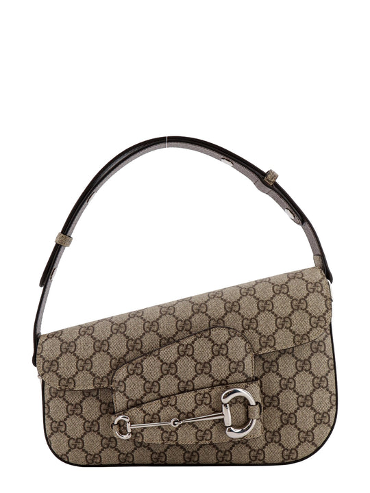 Gg Supreme Fabric Shoulder Bag With Iconic Horsebit