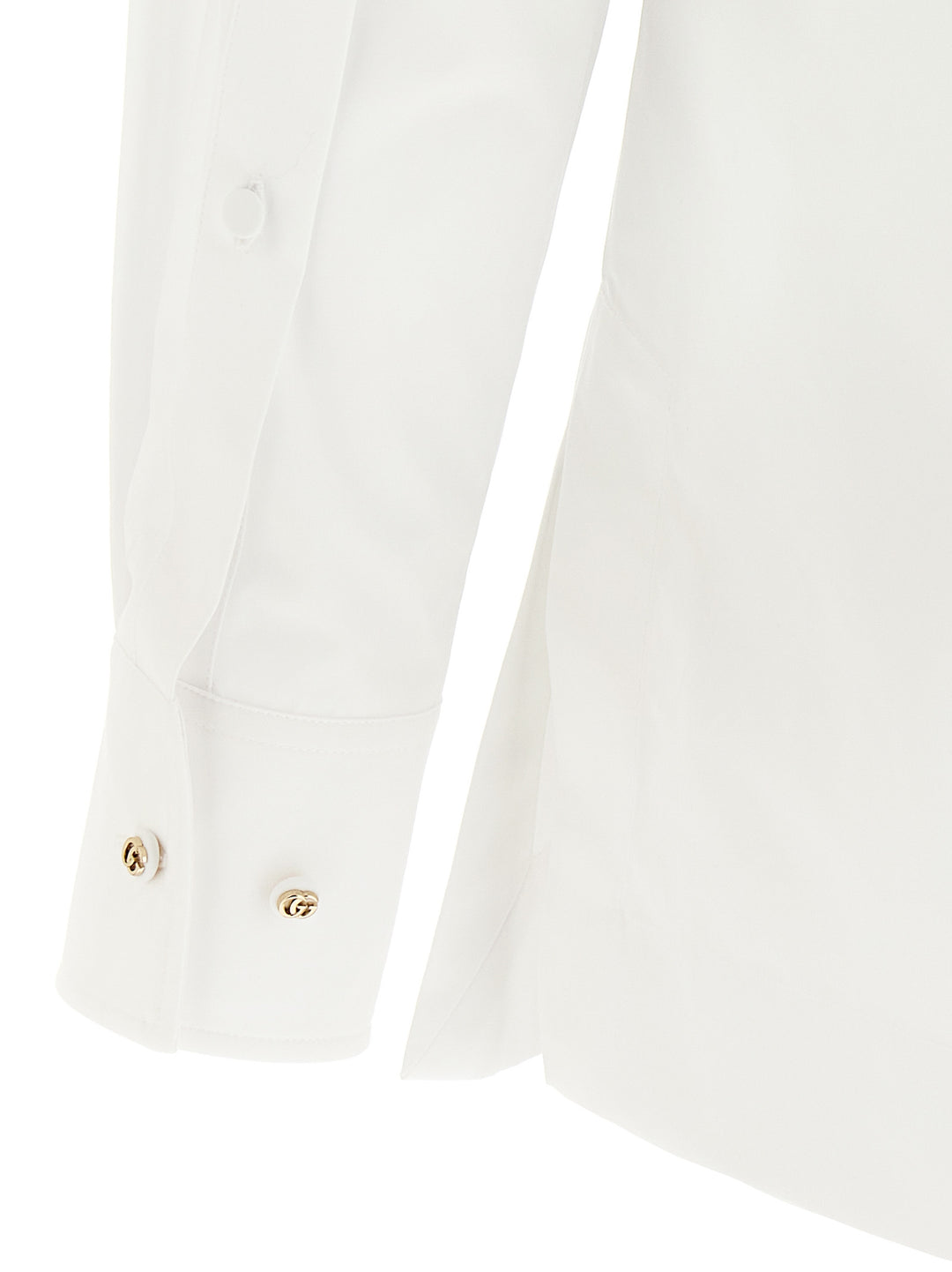 Gucci Double G Embroidery Shirt Shirt and Blouse - White | 43f6ad75c2e02fb9a4a8805b1bf246b54cdb52a2