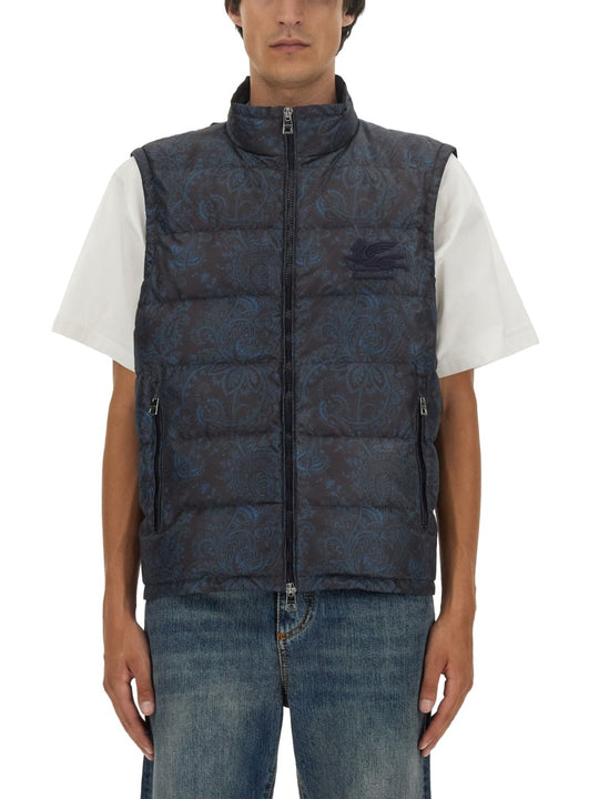Paisley Print Vest