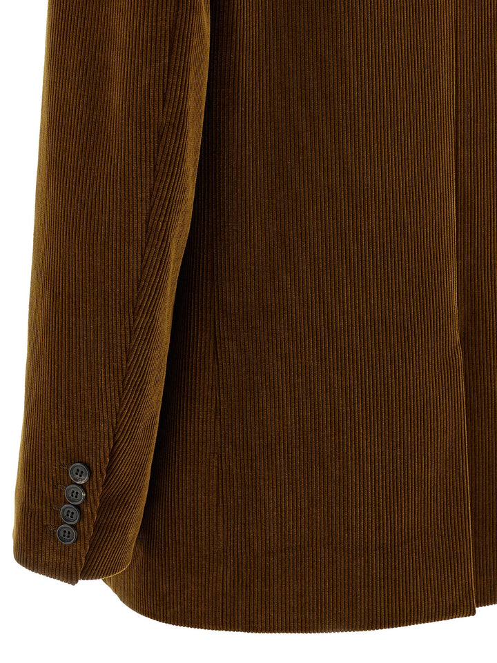 Saint Laurent Corduroy Blazer BlazerS - Brown | 272da390d9afe972877aacb524da50c0473456d5