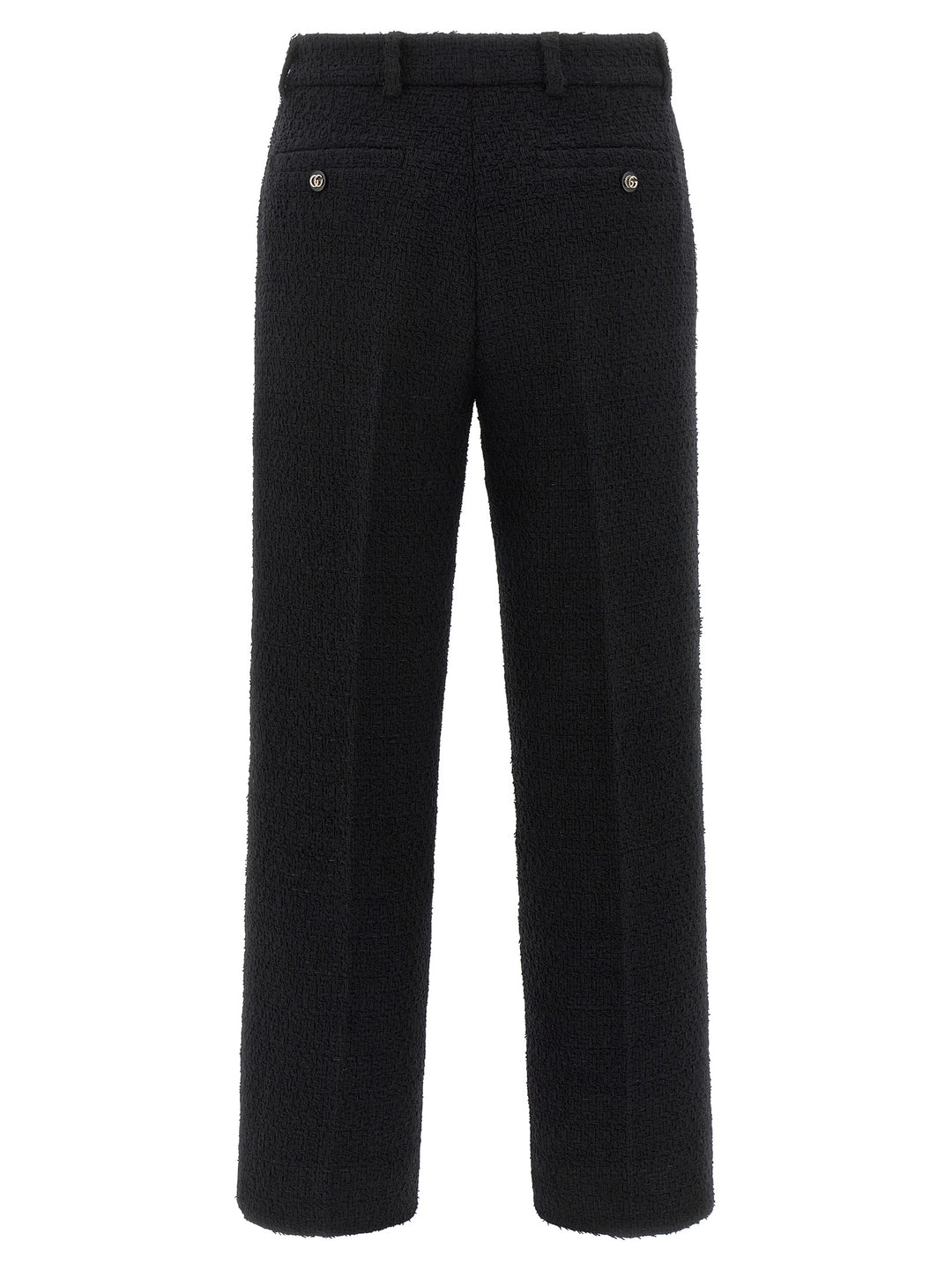 Gucci Bouclé Wool Pants - Black | 43c899f9030fa7268ca1506e7fd35a07cf80d514