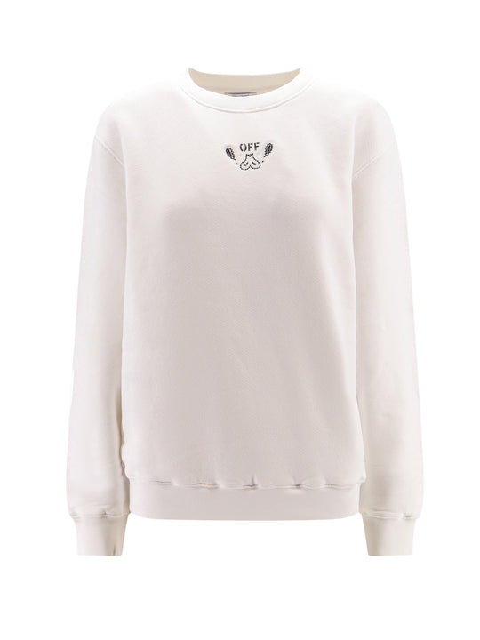 Organic Cotton Sweatshirt With Frontal Logo