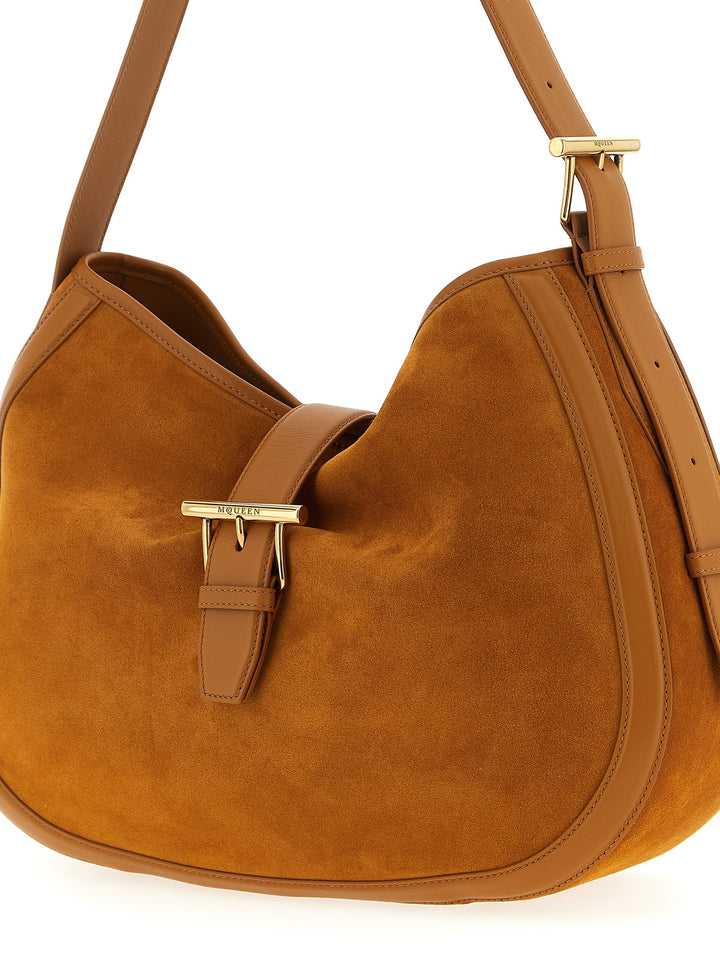 Mcqueen T-Bar Shoulder Bag Shoulder Bags - Brown | b87e7cfd63c1c644bd7144aa8d9370ca320aca9a