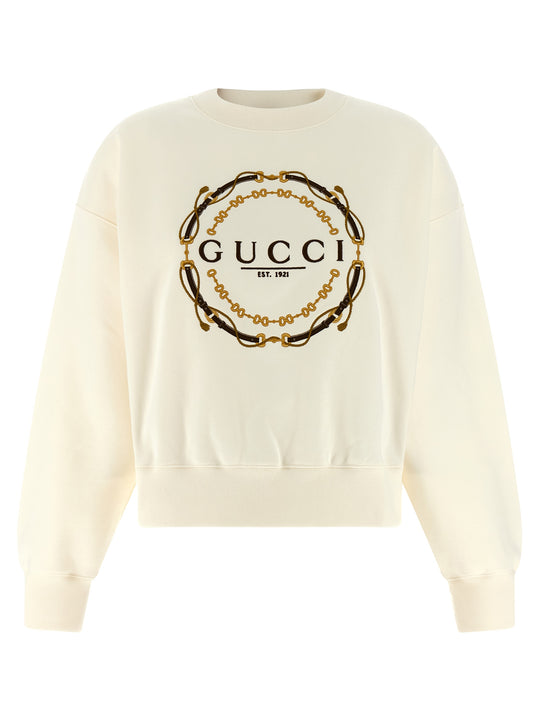 Embroidery Sweatshirt White