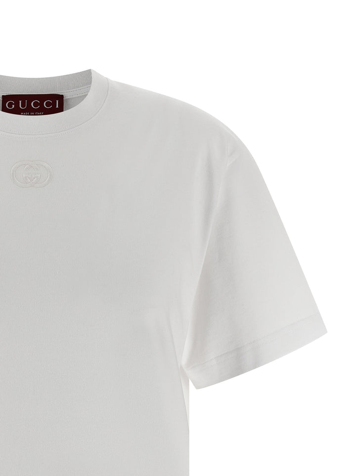 Gucci Incrocio Gg T-shirt - White | 931c3a0a8aa1b77450d91b48dd366e1ff2d8761f