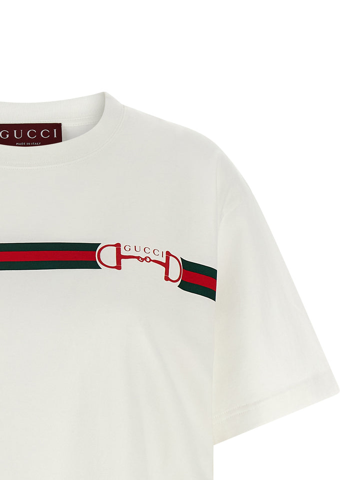 Gucci Nastro Web T-shirt - White | 42d28e8f8bc47c24416b715119c288c8faf08d11