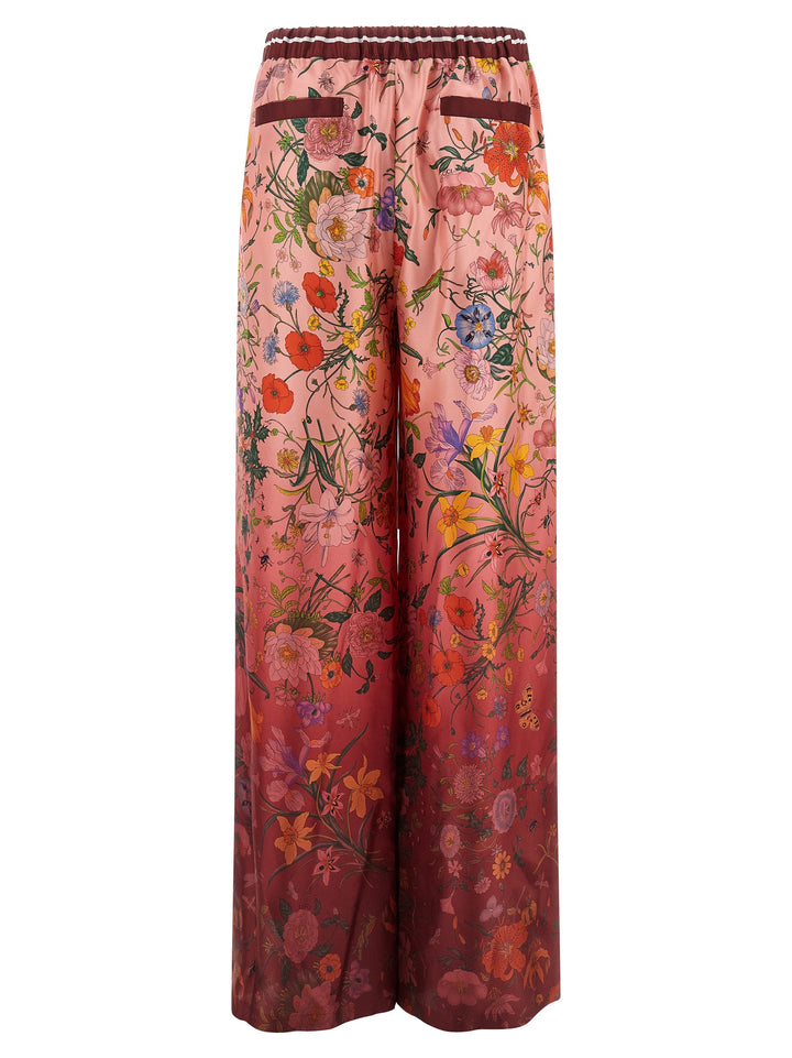 Gucci Flora Pants - Pink | 52bda3cfbe424755d2b3888210f66a60773fcc8c