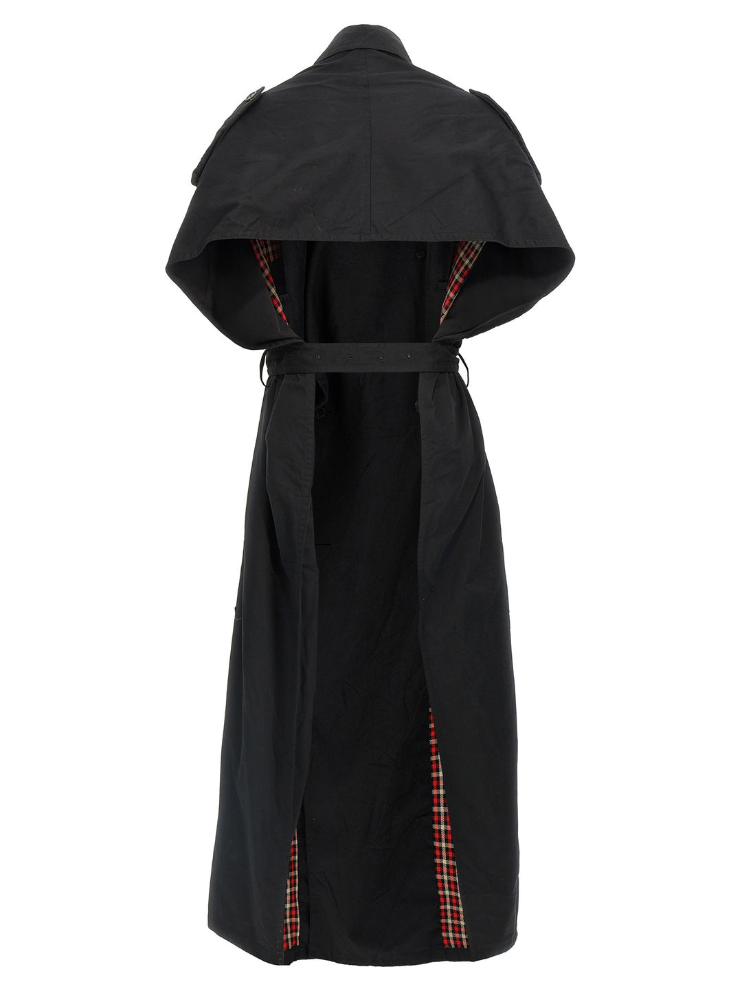 Balenciaga Stole Trench Coat Coats and Trench Coats - Black | f61d671a9f1a8a924c13b125f2dc50a41d94d388