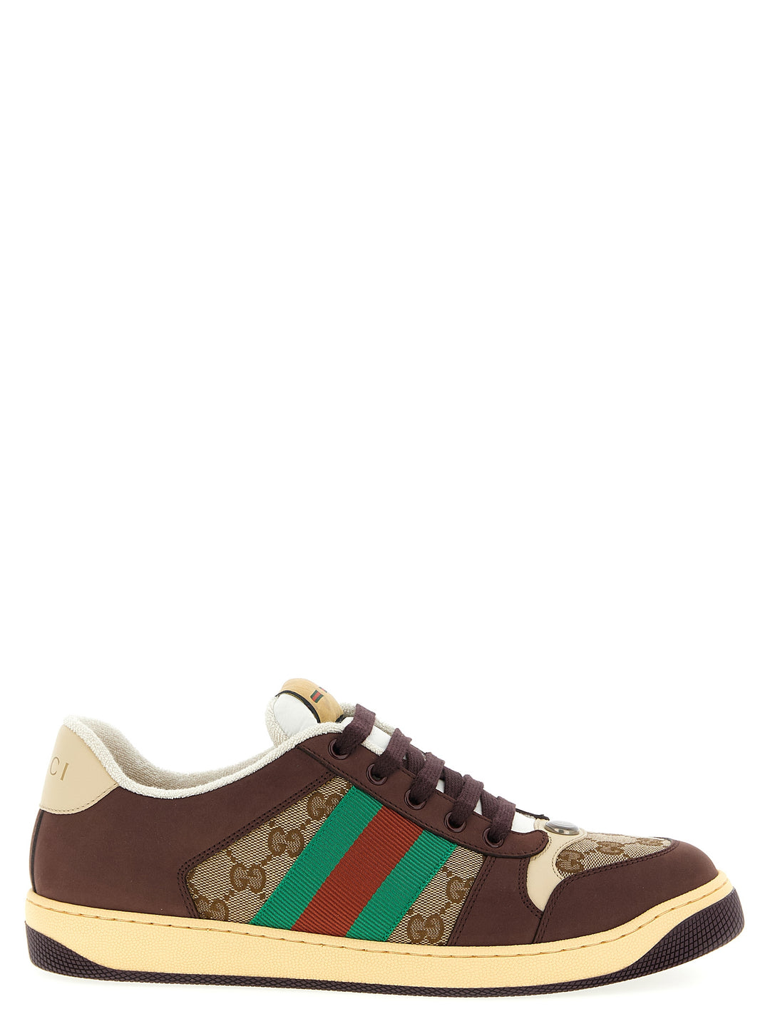 Gucci Screener Sneakers - Brown | 98b2e2153ebfbf7156e6967bbd4c1dc05a957bd0